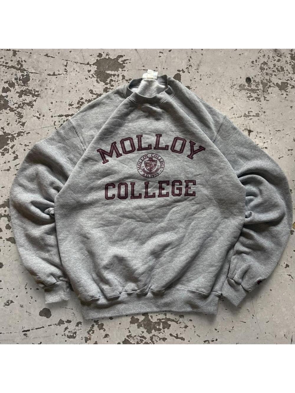 Mens Y2K Champion Molloy University Sweatshirt Size M